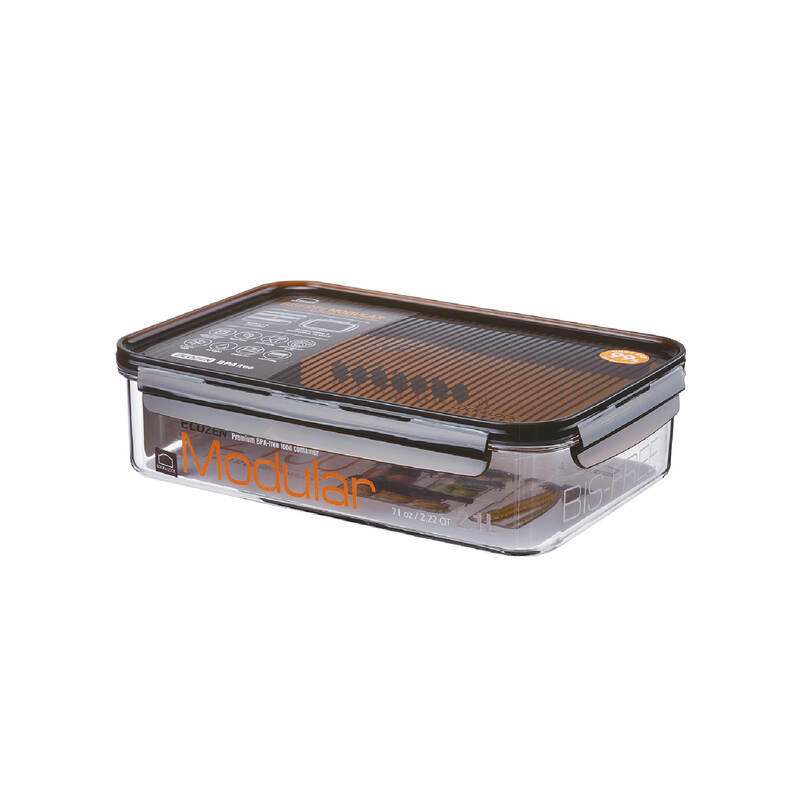 Hộp bảo quản thực phẩm hình chữ nhật LocknLock Bisfree Modular nhiều size - Màu nâu - LBF401-LBF406 image number null